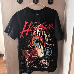 Hellstar Black Logo Open Your Eye Tee